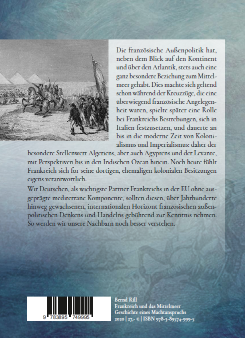 Backcover - Bernd Rill - Frankreich und das Mittelmeer - ISBN 978-3-89574-999-5